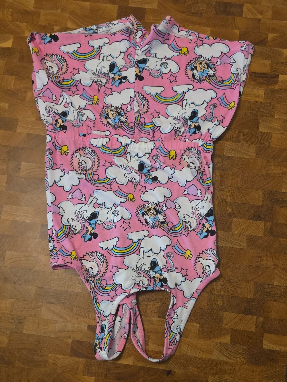 10/ $10 Disney Pink Unicorn & Rainbow Romper